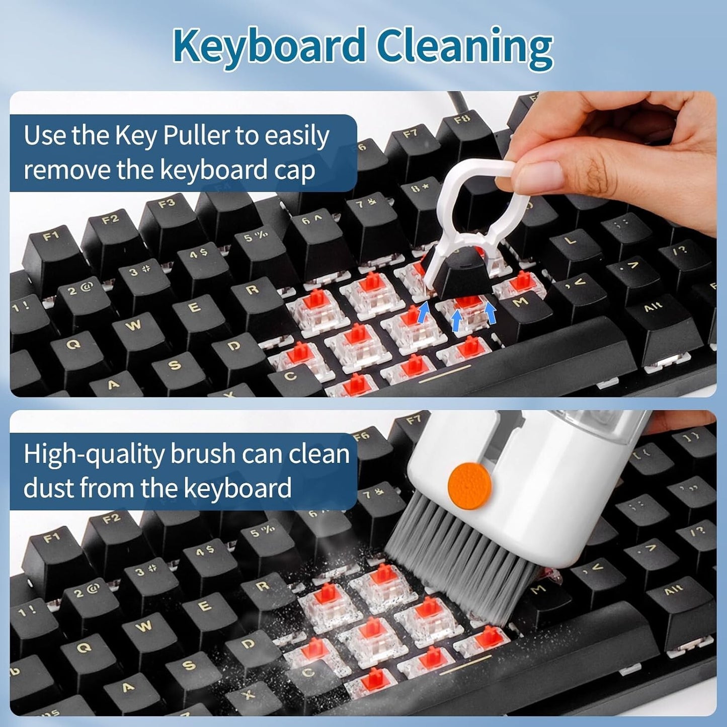 Laptop Keyboard Cleaning Kit, All-In-One Brush & Cleaner