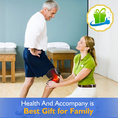 3 In1 Knee Shoulder Elbow Support Brace,Heated Knee Massager,Vibration Heating Pads for Relaxing Knee Shoulder Elbow,Cordless Massage Machine for Men Women